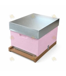Dadant Blatt bijenkast (1BK) - roze geverfd (excl ramen)