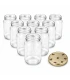 Ronde glazen potten 60 stuks - 375 ml / 450 gram, met keuze uit deksels (TO 63 mm)