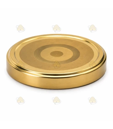 Deksel Goudkleurig, 63 mm TO (klik knop / RSB), 20 stuks