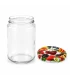 Ronde glazen potten 36 stuks - 750 ml / 1000 gram, met keuze uit deksels (TO 82 mm)