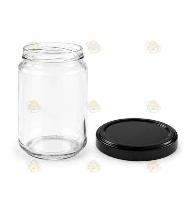 Ronde glazen potten 36 stuks - 750 ml / 1000 gram, met keuze uit deksels (TO 82 mm)