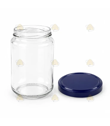 Ronde glazen potten 36 stuks - 750 ml / 1000 gram, met keuze uit deksels (TO 82 mm)