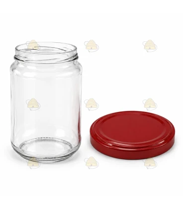 Ronde glazen potten 36 stuks - 750 ml / 1000 gram, met keuze uit deksels (TO 82 mm)