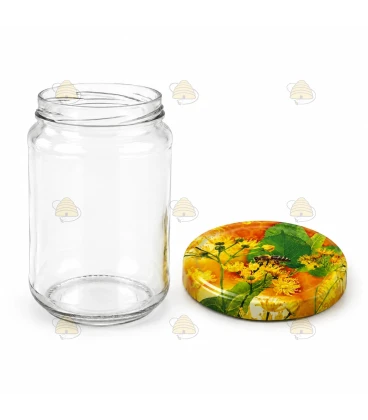 Ronde glazen potten 36 stuks - 750 ml / 1000 gram, met keuze uit deksels (TO 82 mm)