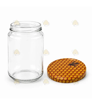 Ronde glazen potten 36 stuks - 750 ml / 1000 gram, met keuze uit deksels (TO 82 mm)