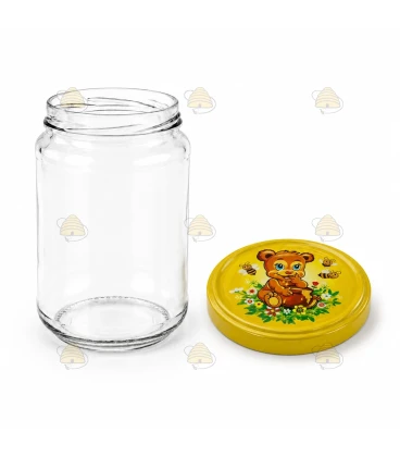 Ronde glazen potten 36 stuks - 750 ml / 1000 gram, met keuze uit deksels (TO 82 mm)