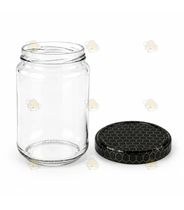 Ronde glazen potten 36 stuks - 750 ml / 1000 gram, met keuze uit deksels (TO 82 mm)