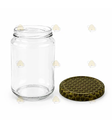 Ronde glazen potten 36 stuks - 750 ml / 1000 gram, met keuze uit deksels (TO 82 mm)
