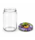 Ronde glazen potten 36 stuks - 750 ml / 1000 gram, met keuze uit deksels (TO 82 mm)
