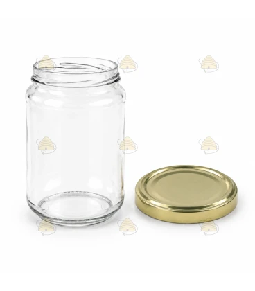 Ronde glazen potten 36 stuks - 750 ml / 1000 gram, met keuze uit deksels (TO 82 mm)
