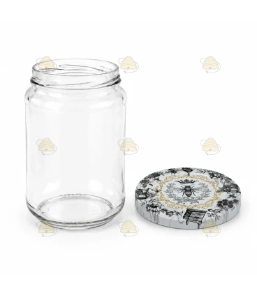 Ronde glazen potten 36 stuks - 750 ml / 1000 gram, met keuze uit deksels (TO 82 mm)