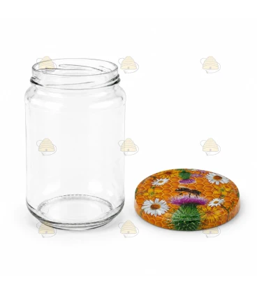 Ronde glazen potten 36 stuks - 750 ml / 1000 gram, met keuze uit deksels (TO 82 mm)