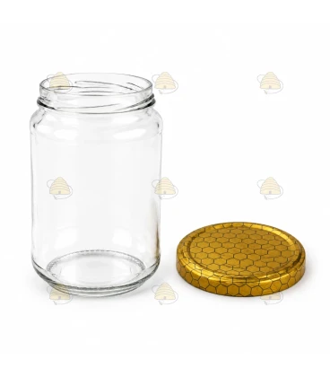Ronde glazen potten 36 stuks - 750 ml / 1000 gram, met keuze uit deksels (TO 82 mm)