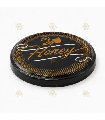 Deksels "Honey modern" met bij, 82 mm TO deksels, 12 stuks