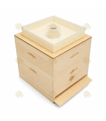 Voerbak 6 liter transparant deksel opening midden