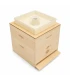 Voerbak 6 liter transparant deksel opening midden