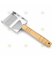 Ontzegelvork van hout met ondersteuning