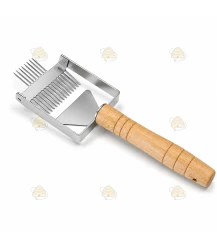 Ontzegelvork van hout met ondersteuning Deluxe