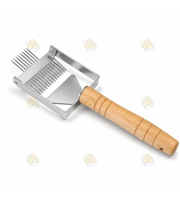 Ontzegelvork van hout met ondersteuning Deluxe
