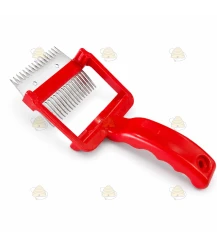 Ontzegelvork met ondersteuning rood