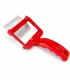 Ontzegelvork met ondersteuning rood
