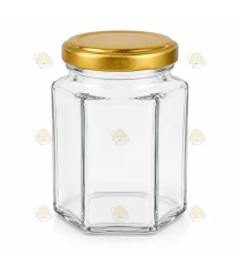 Hexagonale pot 116ml / 140g, met deksel