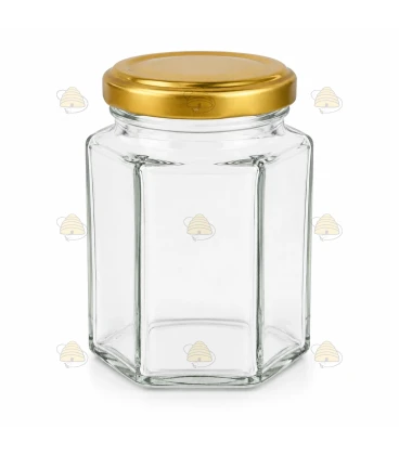 Hexagonale pot 116ml / 140g, met deksel
