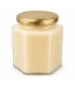 Hexagonale pot 390ml / 500g, met deksel