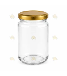 Ronde glazen potten - 290 ml / 350 gram, met deksel (TO 63 mm)