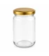 Ronde glazen potten - 290 ml / 350 gram, met deksel (TO 63 mm)