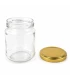 Ronde glazen potten - 212 ml / 250 gram, met deksel (TO 63 mm)