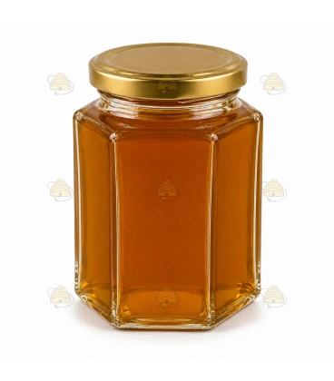Hexagonale pot 196ml / 250g, met deksel