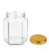 Hexagonale pot 196ml / 250g, met deksel