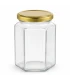 Hexagonale pot 278ml / 350g, met deksel