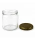 Ronde glazen potten 36 stuks - 388 ml / 500 gram, met keuze uit deksels (TO 82 mm)