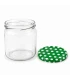 Ronde glazen potten 36 stuks - 388 ml / 500 gram, met keuze uit deksels (TO 82 mm)