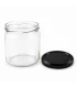 Ronde glazen potten 36 stuks - 388 ml / 500 gram, met keuze uit deksels (TO 82 mm)