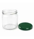 Ronde glazen potten 36 stuks - 388 ml / 500 gram, met keuze uit deksels (TO 82 mm)
