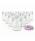 Ronde glazen potten 36 stuks - 388 ml / 500 gram, met keuze uit deksels (TO 82 mm)