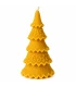 Bijenwaskaars kerstboom versierd