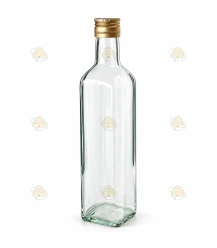 Glazen flessen Marasca 6 stuks - 500 ml, met deksel
