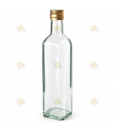 Glazen flessen Marasca 6 stuks - 500 ml, met deksel