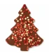 Melk honingchocolade kerstboom met aardbei en crisps - 85 gram