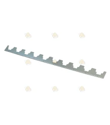 Afstandsreep Simplex 10-raams 38,5 cm alu. / gegalv. 1 mm dik (per stuk)