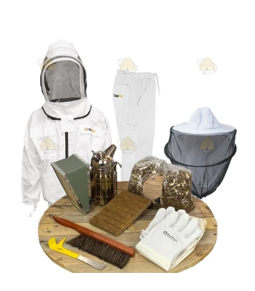 Starterspakket Deluxe bijenhouden - wit jack/broek Engels